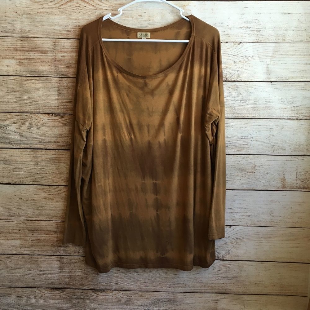 ‎PIKO 1988 TIE DYE BAMBOO TOP IN GOLD